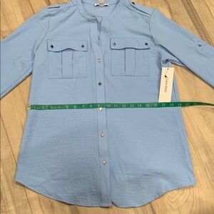 Calvin Klein Sky Blue Casual Shirt